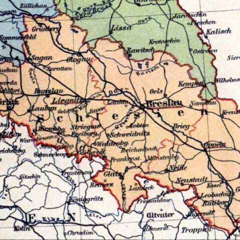 Die geographische Lage Schlesiens